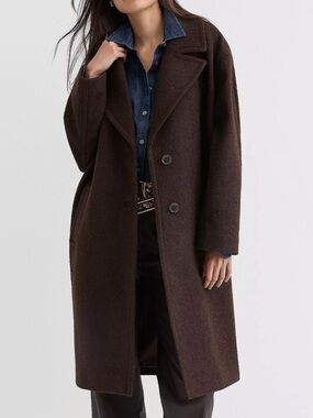 Loft Tall Boucle Twill Cocoon Coat